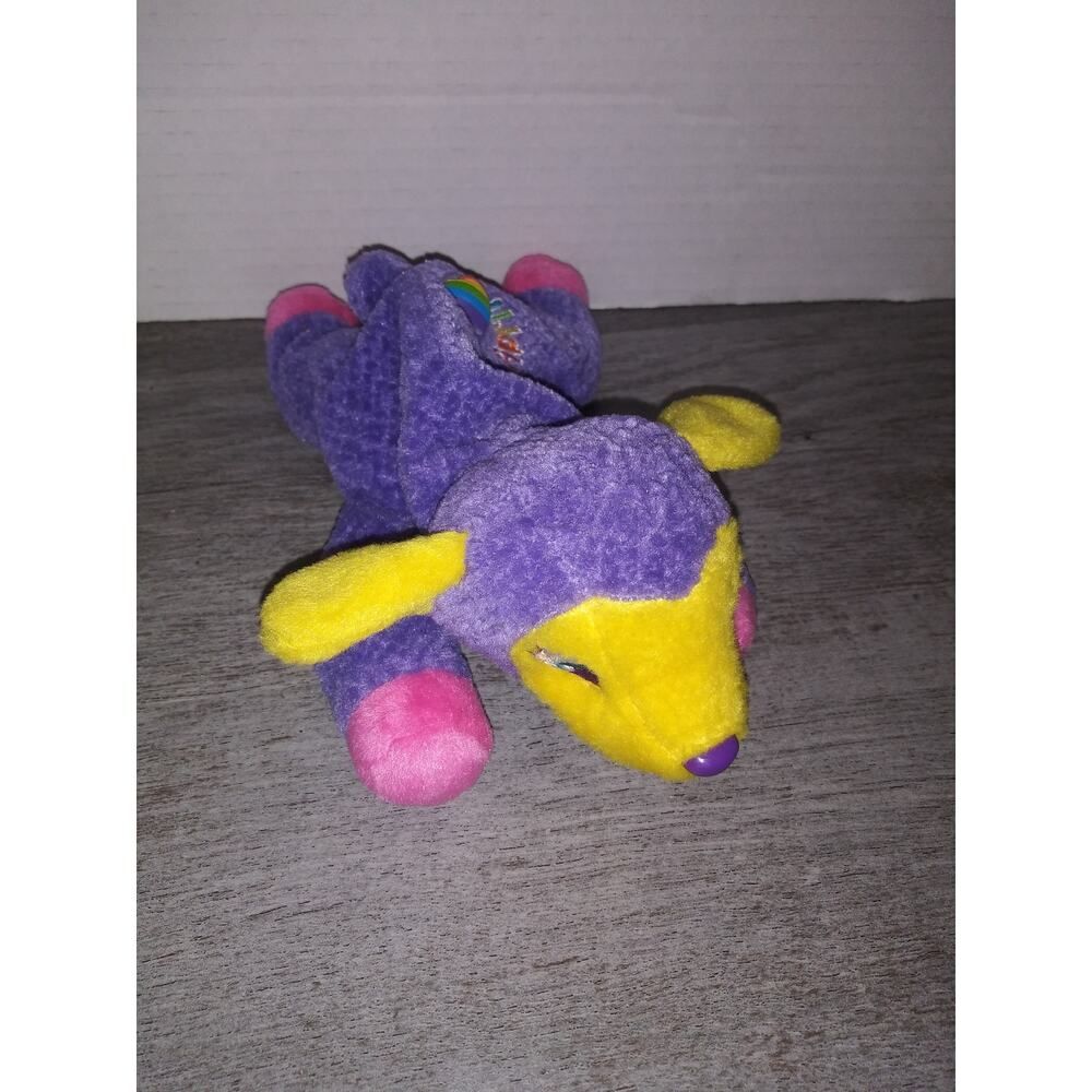 Vintage 1990s Lisa Frank April Lamb Plush Easter Beans Purple 7" Beanbag 1998